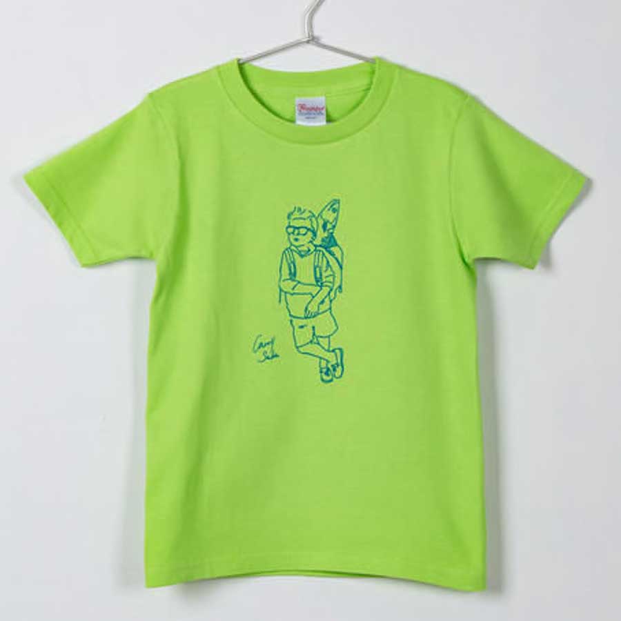 鯖Tシャツ｜キャリー鯖グリーン｜MAPOTT